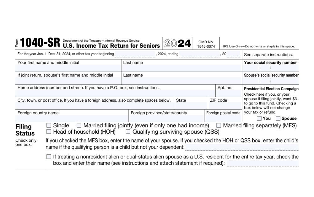 Form 1040-SR
